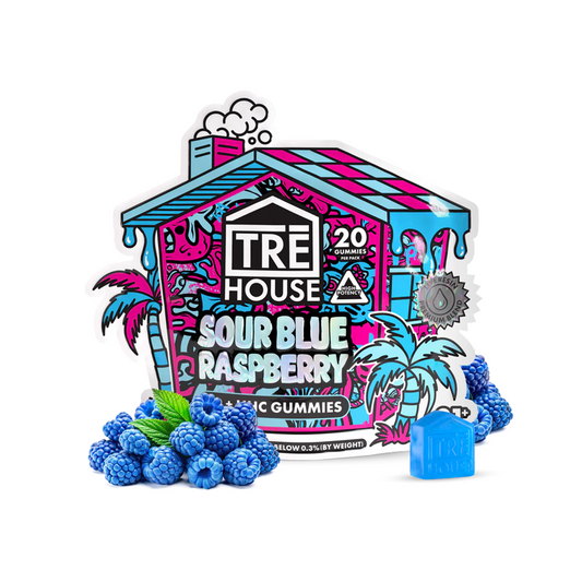 Tre House Gummies SourBlueRaspBerry